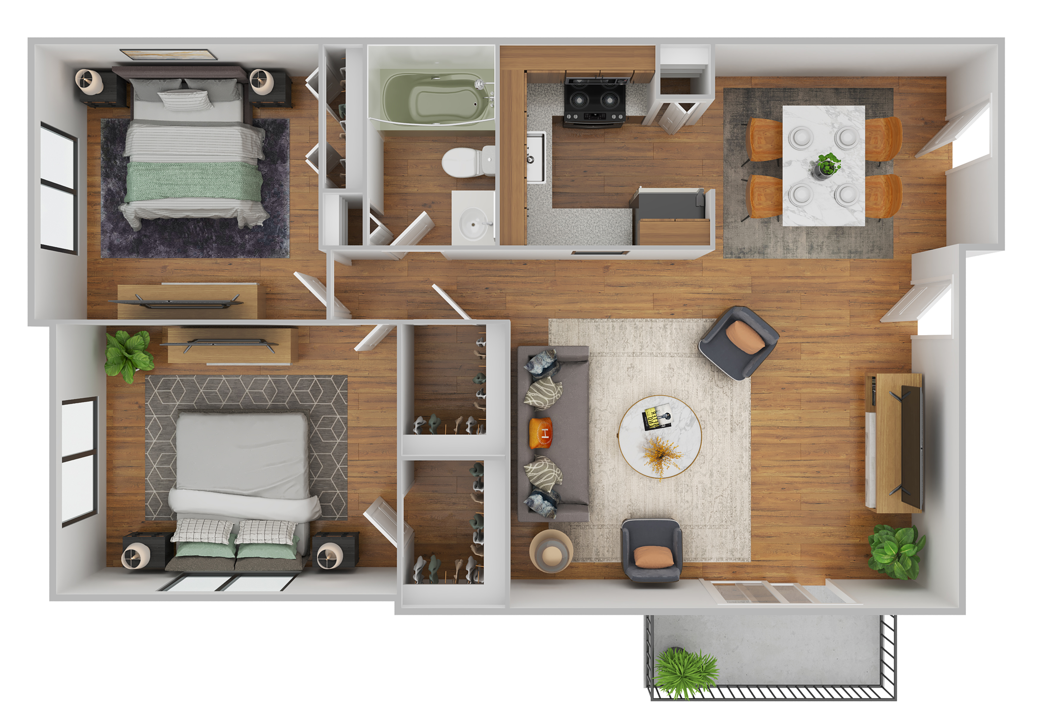 The Hampton floor plan